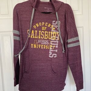 Salisbury University Women's Small Hoodie Pockets Holloway‎ Maroon Seagulls
